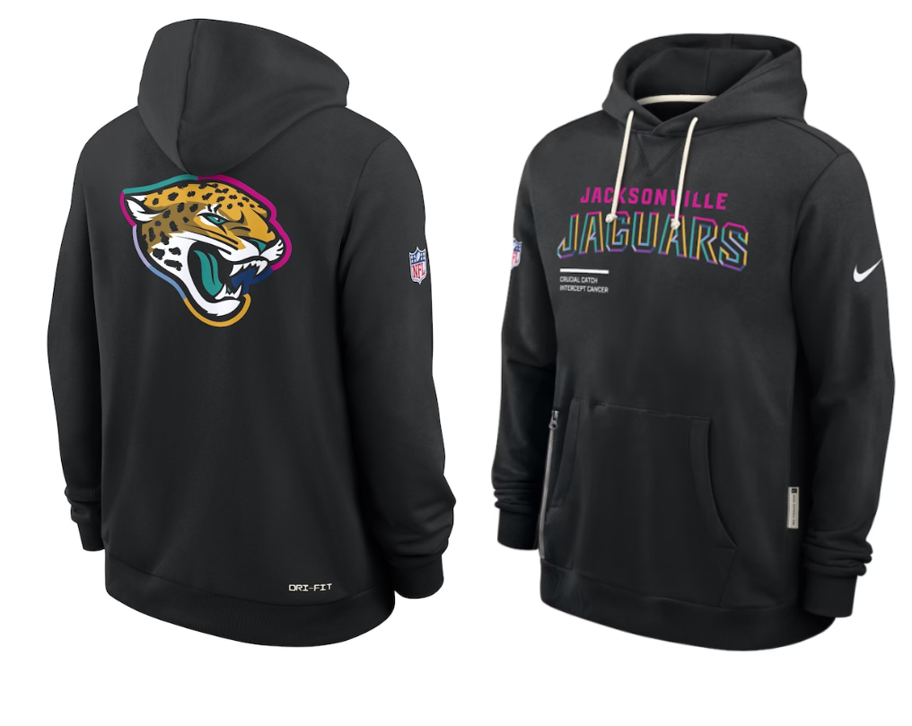 Men Jacksonville Jaguars black 2025 Nike NFL hoodie->nfl t-shirts->Sports Accessory